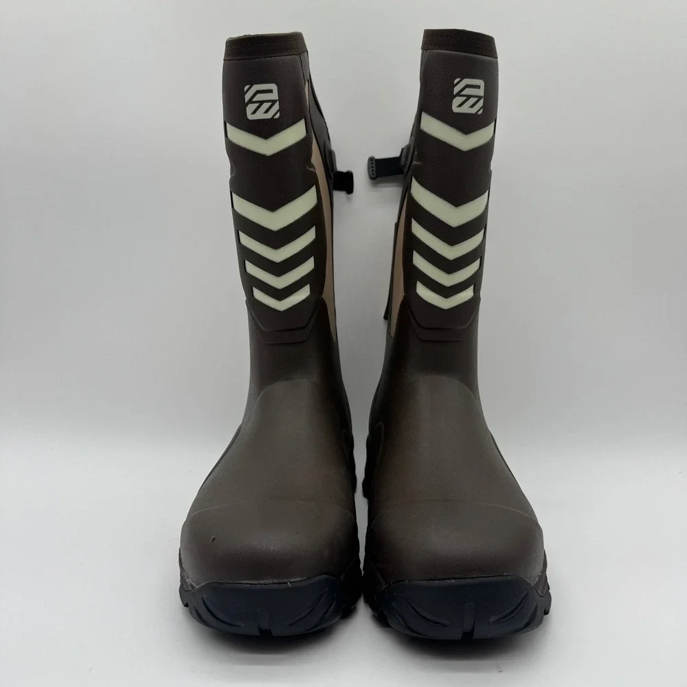 WOVENPAK Men's US 11 Waterproof Rubber Neoprene Hunting Boots Brown New Tags